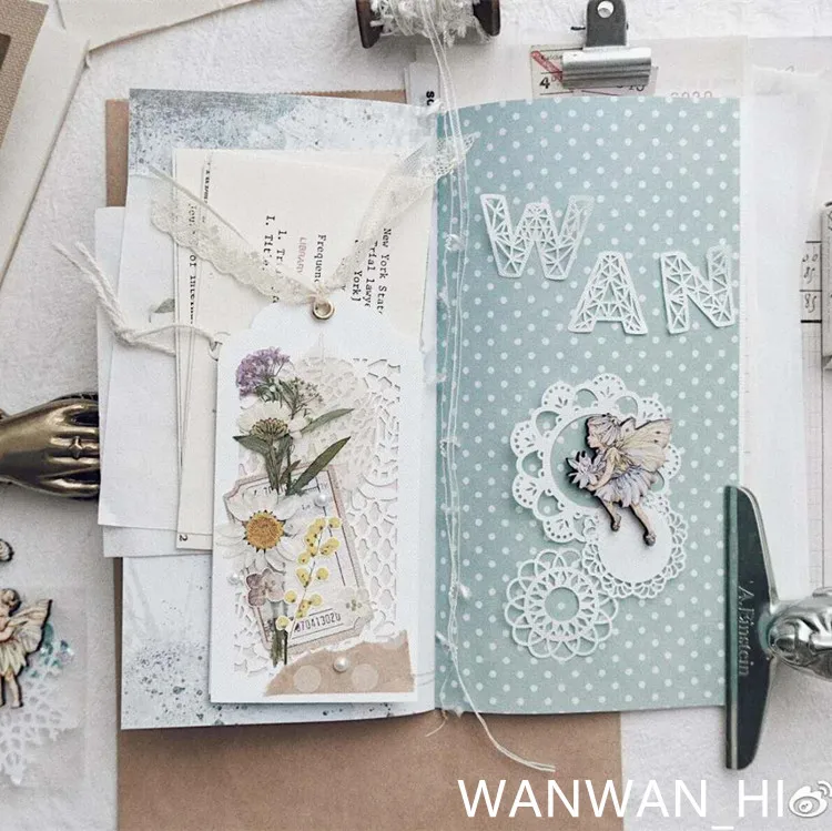 

Fresh Writing paper Lace letters Translucent Paper Mixing Decorativ Paper Card Sticker DIY Scrapbooking/Journaling Project/Label