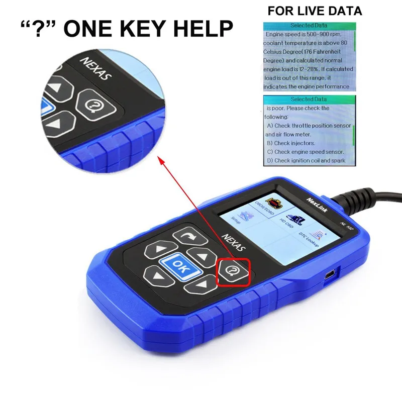NEXAS NL102 Heavy Duty Truck дизельный автомобиль 2 в 1 OBD2 диагностический сканер считывания