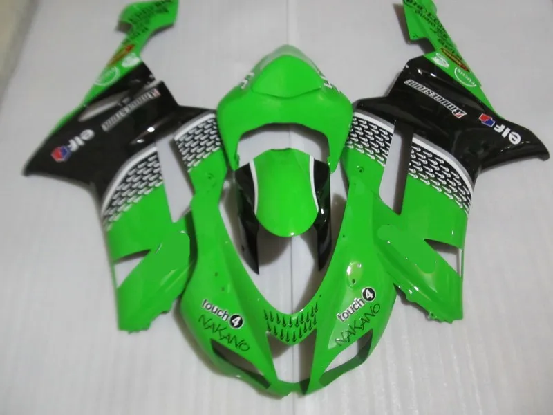 

Motorcycle Fairing kit for KAWASAKI Ninja ZX6R 636 07 08 ZX 6R 2007 2008 zx6r 07 08 Custom green black Fairings set+gifts KG07