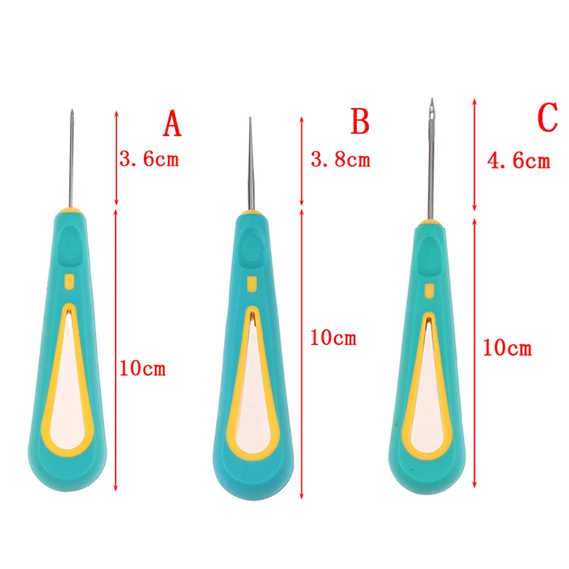 3 размера шило крюк иглы съемный ручной БРОШЮРОВЩИК конус стальная БРОШЮРОВЩИК дыропробивка Швейные Шило иглы для ремонта кожаной обуви