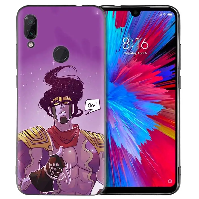 JoJo Необычные Приключения силиконовый чехол для Xiaomi Mi 9 8 Play A1 A2 Redmi Note 7 6 6A 5 Plus S2 GO Lite Pro Pocophone F1