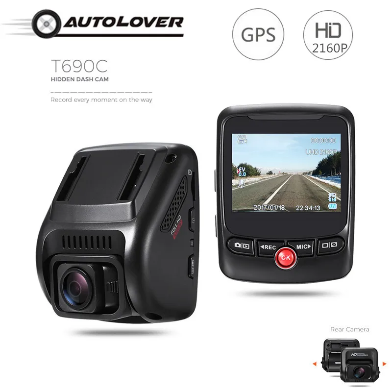 T690C Hidden Car DVR font b Camera b font 170 degree Dash Cam 2160P UHD Novatek