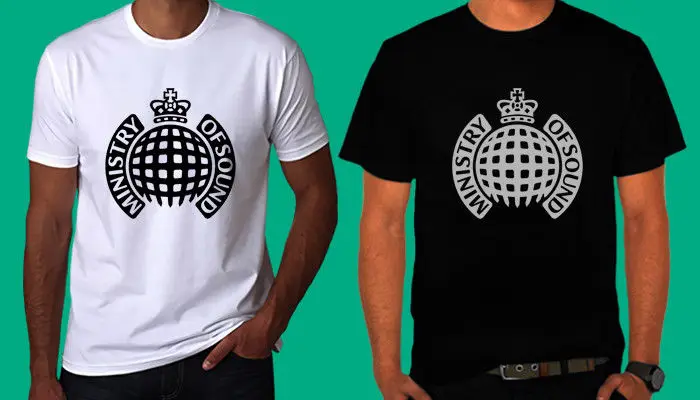 NEW Ministry of Sound Dance House Music Logo Black And White T-Shirt TEE S-3XL 100% Cotton T Shirts Brand Clothing Tops Tees men