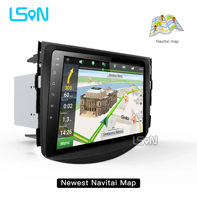 LSON 2g+ 32g Android 8,0 автомобильный Dvd для Toyota Rav4 2007 2008 2009 2010 2011 Радио Стерео Gps навигация с рулевым колесом