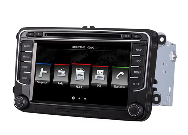 Top 7" in-dash Car DVD player with GPS navigation,audio Radio stereo,USB/SD BT/TV Canbus,car multimedia headunit for VW universa 9