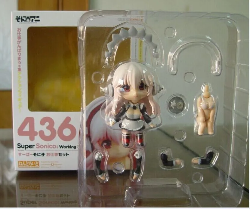 SUPER SONICO// NENDOROID 10 CM WORKING SET SUPERSONICO IN BOX 4/"