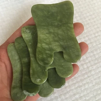 

Natural Jade Facial Gouache Scratch Massager Facial Scraping Board body Facial Eye Acupoint Massage Relaxing Health Care