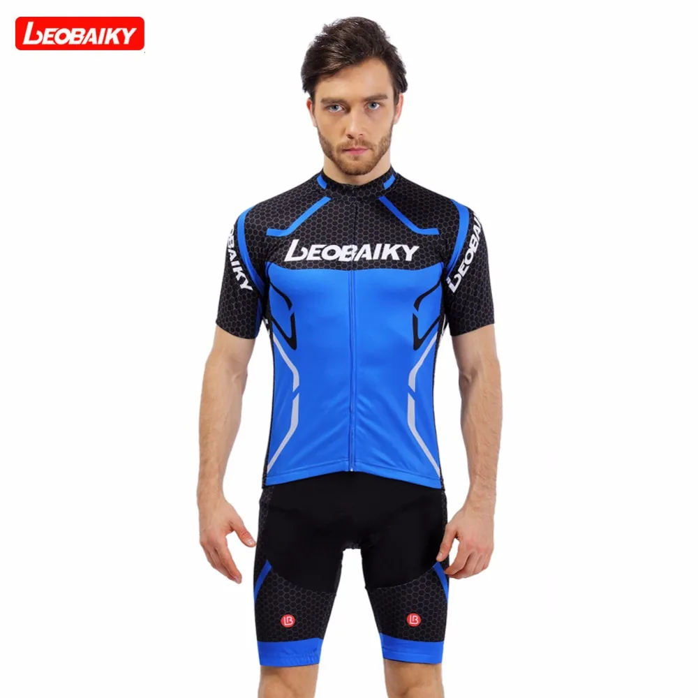 LEOBAIKY Cycling Jersey Sets 2018 Summer Short Sleeve Ciclismo Bike