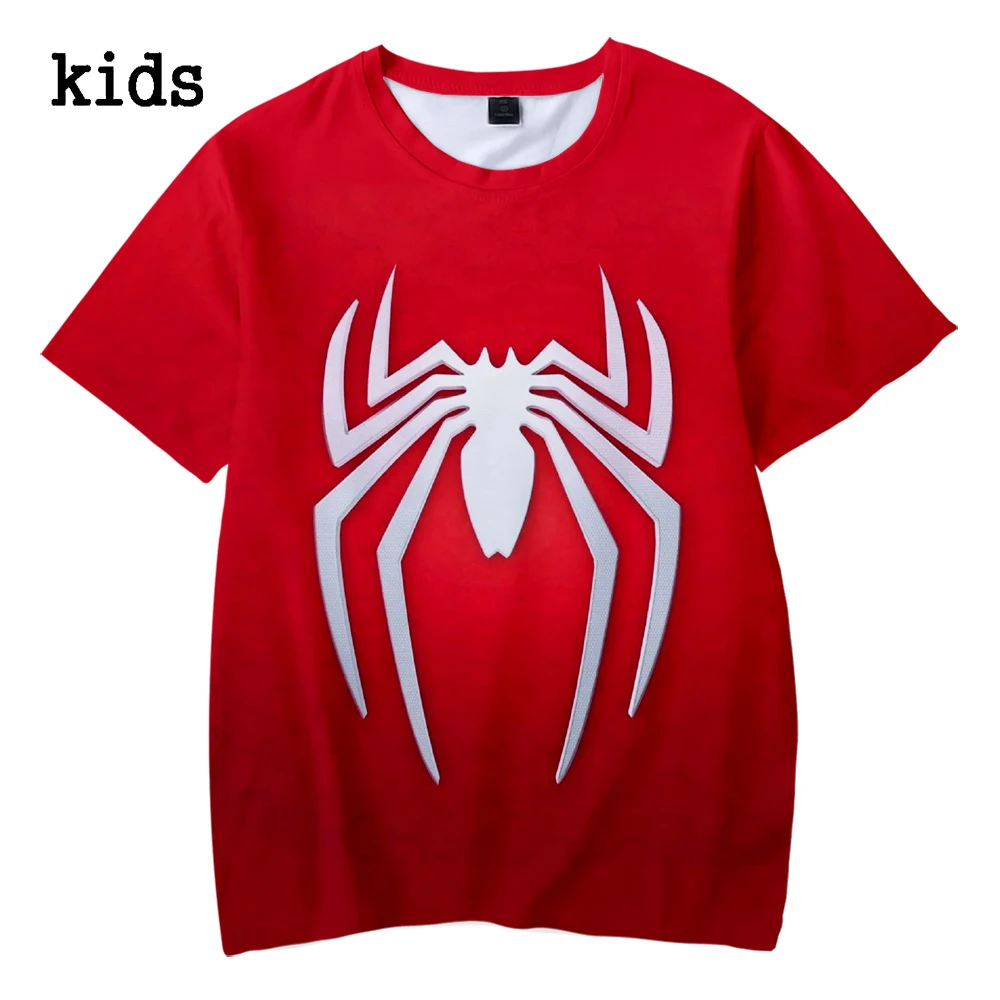 Spiderman man cosplay Kids Boys Summer Spiderman tshirt Kids 3d Print Tshirt For Boys Girls Children Clothes 4-12 Year