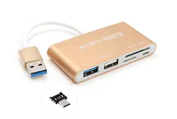 USB3.0 для SD Card Reader USB 3,0 OTG адаптер передачи данных для MacBook PC для Xiaomi samsung htc LG Micro USB телефонах Android