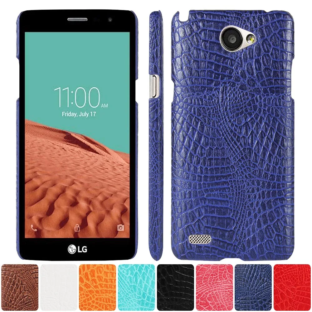 

Leather Case for LG Max X155 LGX155 LG-X155 X 155 Phone Bumper Fitted Case for LG L Bello II / Prime 2 X150 X165 Hard PC Cover