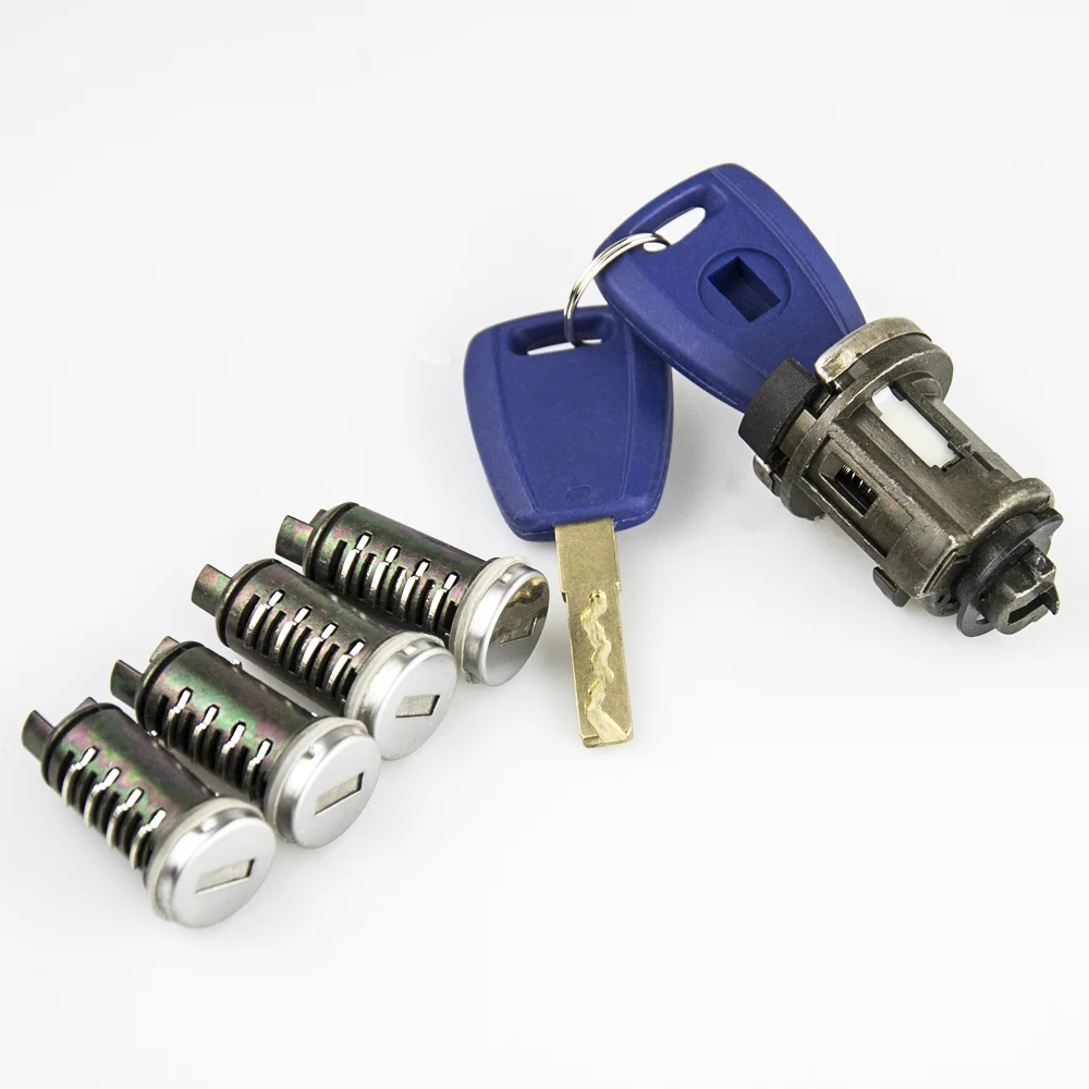 OKEYTECH CAR IGNITION LOCK SET FOR FIAT DUCATO PEUGEOT CITROEN SIP22 BLADE CAR KEY DOOR ORIGINAL MILLING CYLINDER TRUNK LOCK