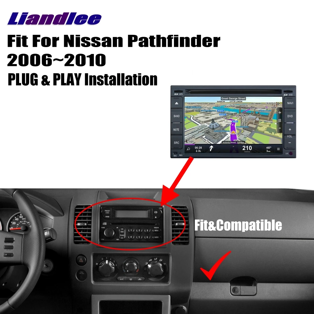 Liandlee для Nissan Pathfinder 2006~ 2010 Android автомобильный Радио CD dvd-плеер gps-навигатор карты камера OBD tv HD экран медиа