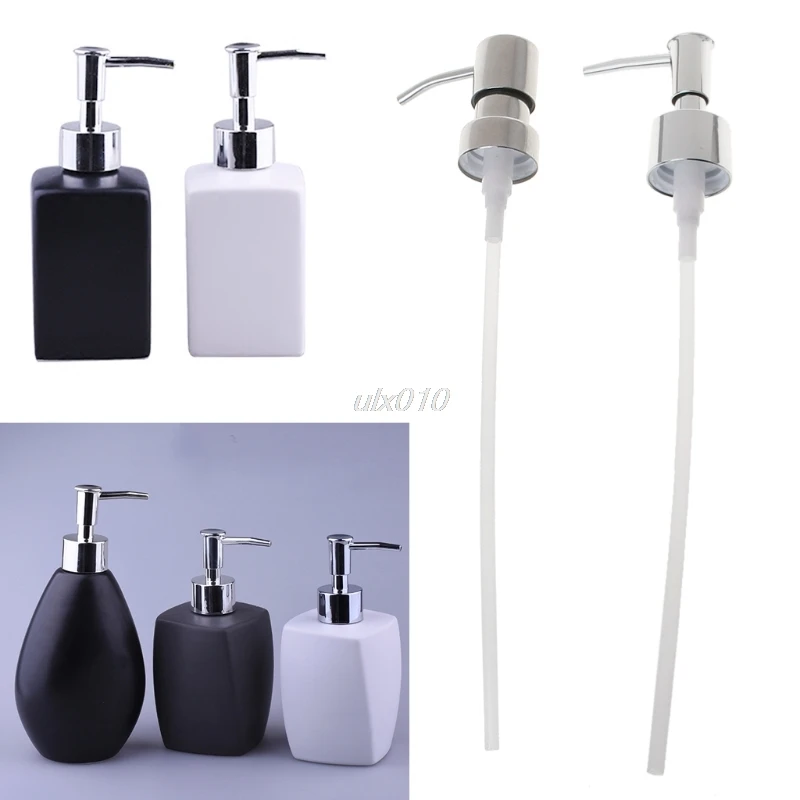 

1Pc Stainless Steel Hand Soap Dispenser Nozzle 12 OZ for Bathroom Kitchen Foam Liquid Soap Products Nozzle Accessories New July