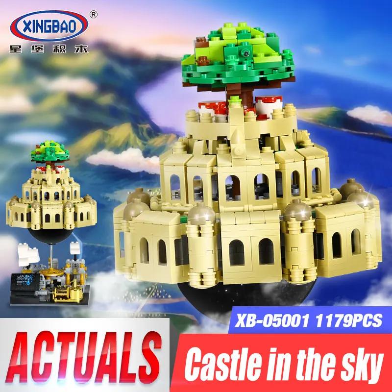 

XingBao 05001 1179Pcs Genuine Creative MOC Series The City in The Sky Set Children Educational Building Blocks Bricks Model Gift