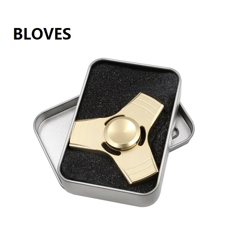 

Bloves Aluminum Alloy Wheel Finger Tri-Spinner Fidget Hand Spinner Anti Stress For Kid Adult Mother Gift Toy Puzzle Spinning top