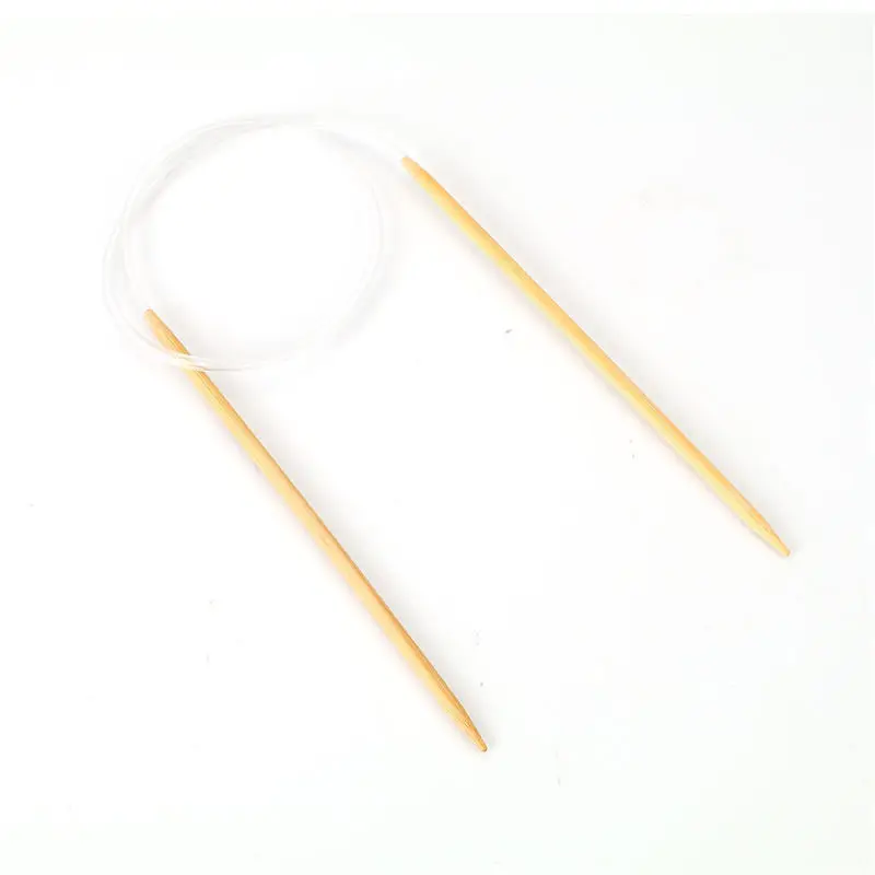 

DoreenBeads 2 Pairs 4mm Bamboo Circular Sewing Needles Hand Sewing DIY Tools Scarf Hat Sweater Knitting Kit 60cm(23 5/8") long