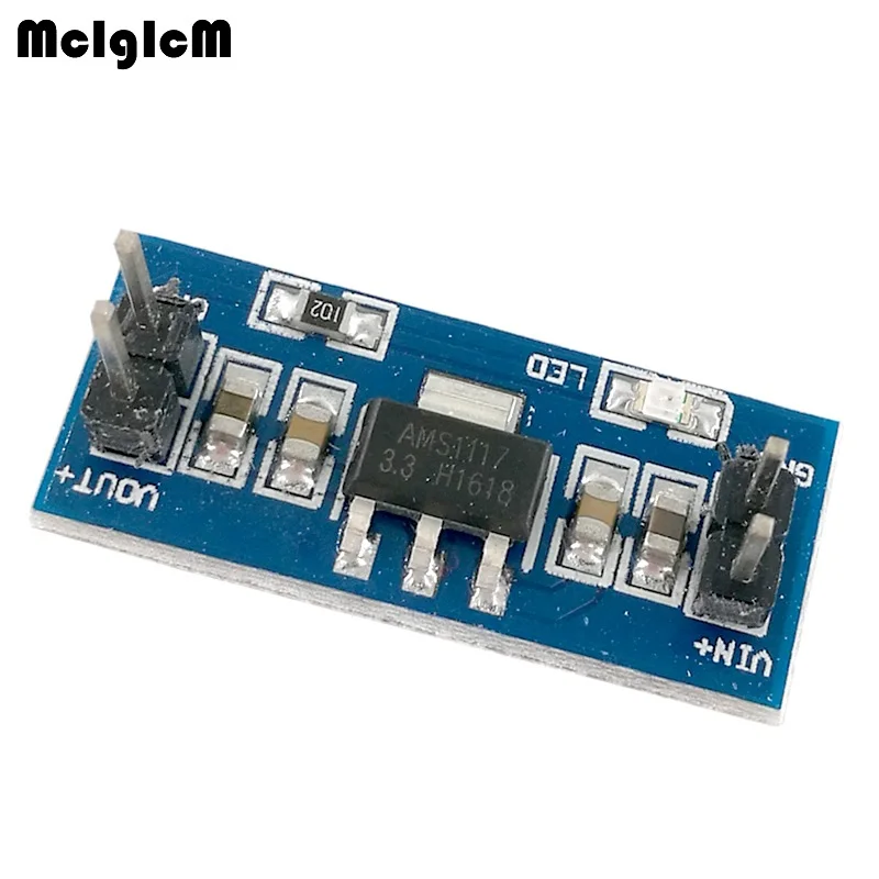 

MCIGICM High Quality 5V to 3.3V For DC-DC Step-Down Power Supply Buck Module AMS1117 LDO 800MA