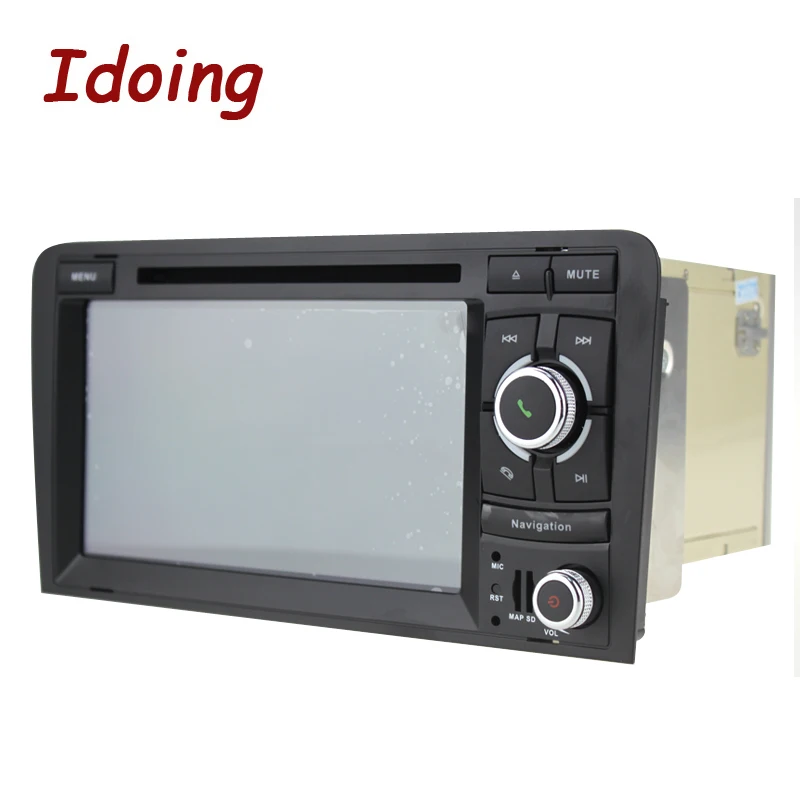 Sale Idoing 7"2Din Car Android 8.0 Radio DVD Multimedia Player For Audi A3 2003-2011 PX5 4GB+32G Eight Core IPS screen GPS Navigation 2