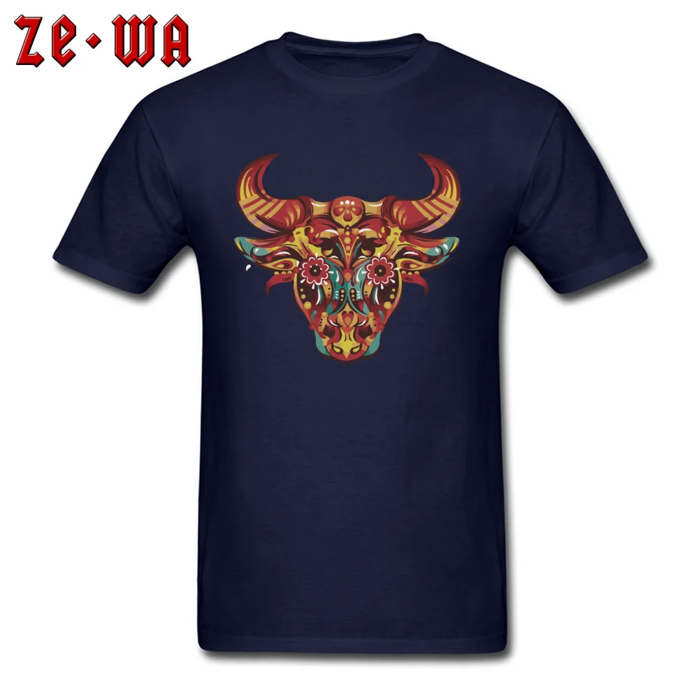 DesignFunny Short Sleeve Tops T Shirt Summer Fall Latest Round Neck Cotton Tops Shirts Men Tshirts cow printingyy  cow printingyy navy