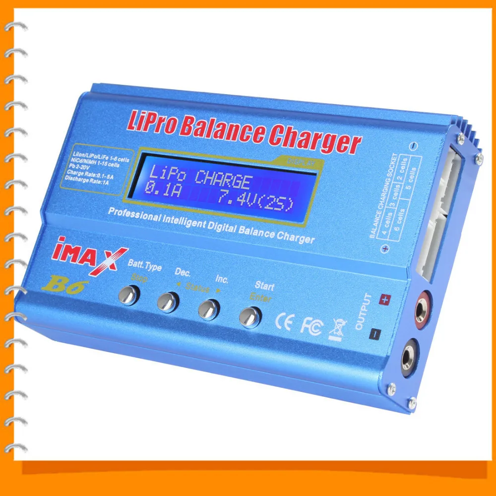 80W IMAX B6 Digital LCD RC Lipo Battery Charger Lipo Nimh Nicd Li ion Li Fe