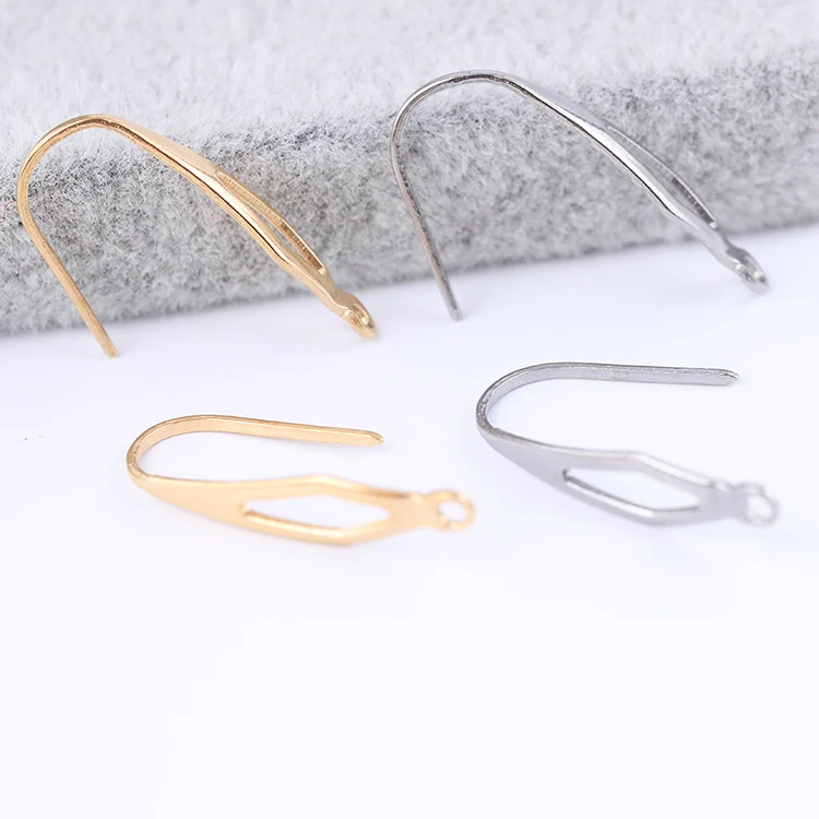 Onwear 20 шт из нержавеющей стали позолоченные крючки для серьг diy уха провода застежки-невидимки для изготовления ювелирных изделий