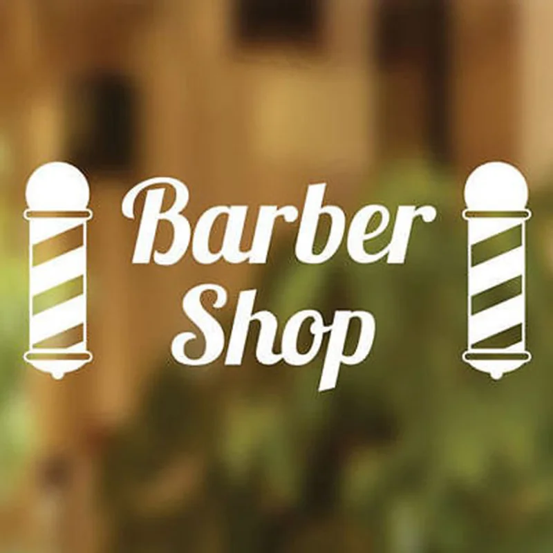 Barbers Shop Vinyl Sticker Sign Hairdressers Hair Salon Window