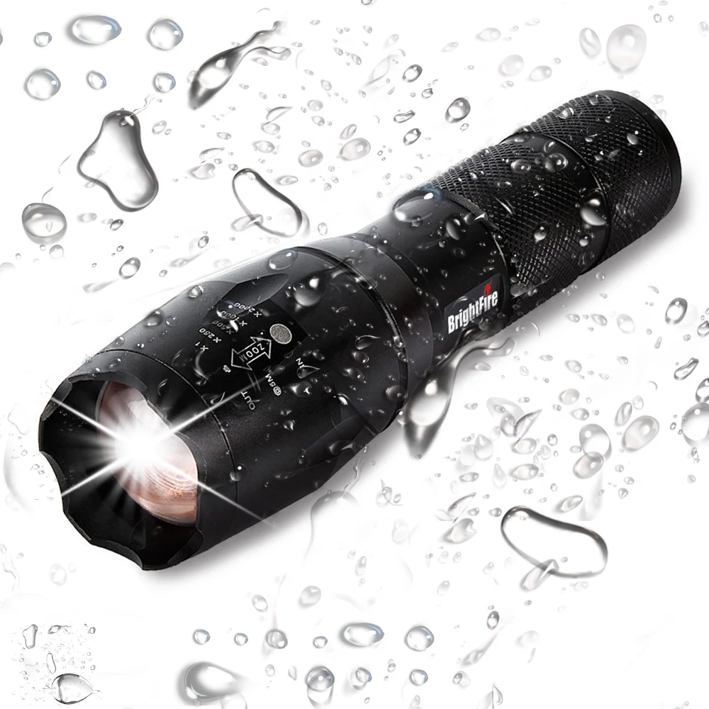 

High Quality Super Bright LED Flashlight Waterproof Zoom XML T6 Q5 Flashlights 18650 AAA Torch Lights Lanterna