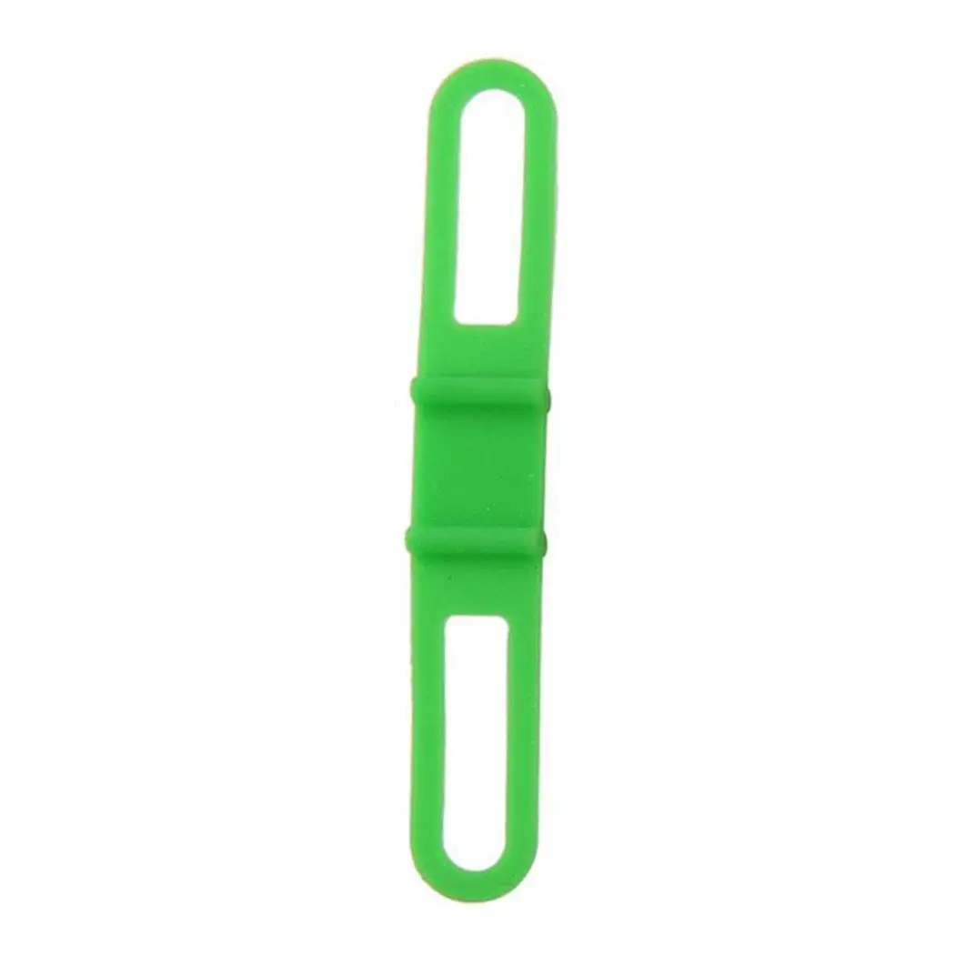 Горный велосипед высокая эластичность силиконовый гель многофункциональные велосипедные ремни для руля 2 см/0,8 дюйма общий ремень - Цвет: green
