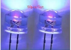 50 шт. прозрачный соломенная шляпа 8 мм УФ светодиодный Бусины 100-150mcd 390-395nm для ногтей Принтер