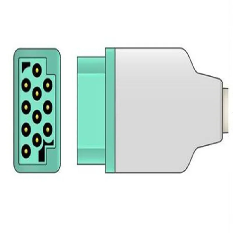 Цельный 3 провода ECG/EKG кабель оснастки тип для кабель для монитора GE программатор Dash 4000, программатор Dash 3000, программатор Dash 2000, AHA TPU