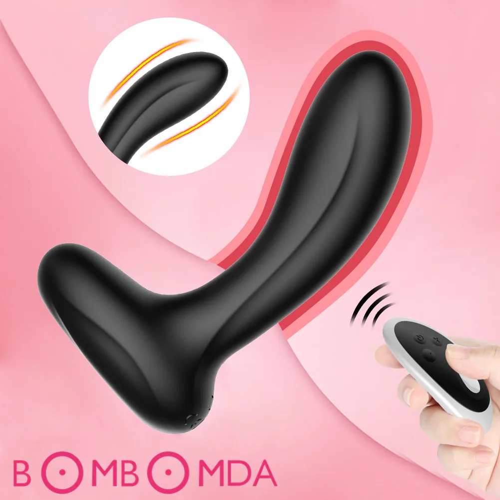 Massager Vibrating Prostate Men Anal Plug Waterproof 10 Stimulation Pattern Remote Butt Anus Silicone Sex_voghion.com