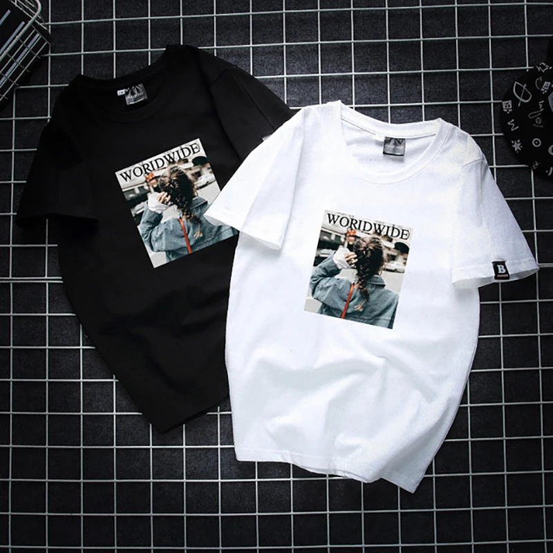

WSFS T Shirt Women Fashion Summer New Short Sleeves Tee Shirt Tops Harajuku Tshirt 65% Cotton Ulzzang T-shirt Women Plus Size
