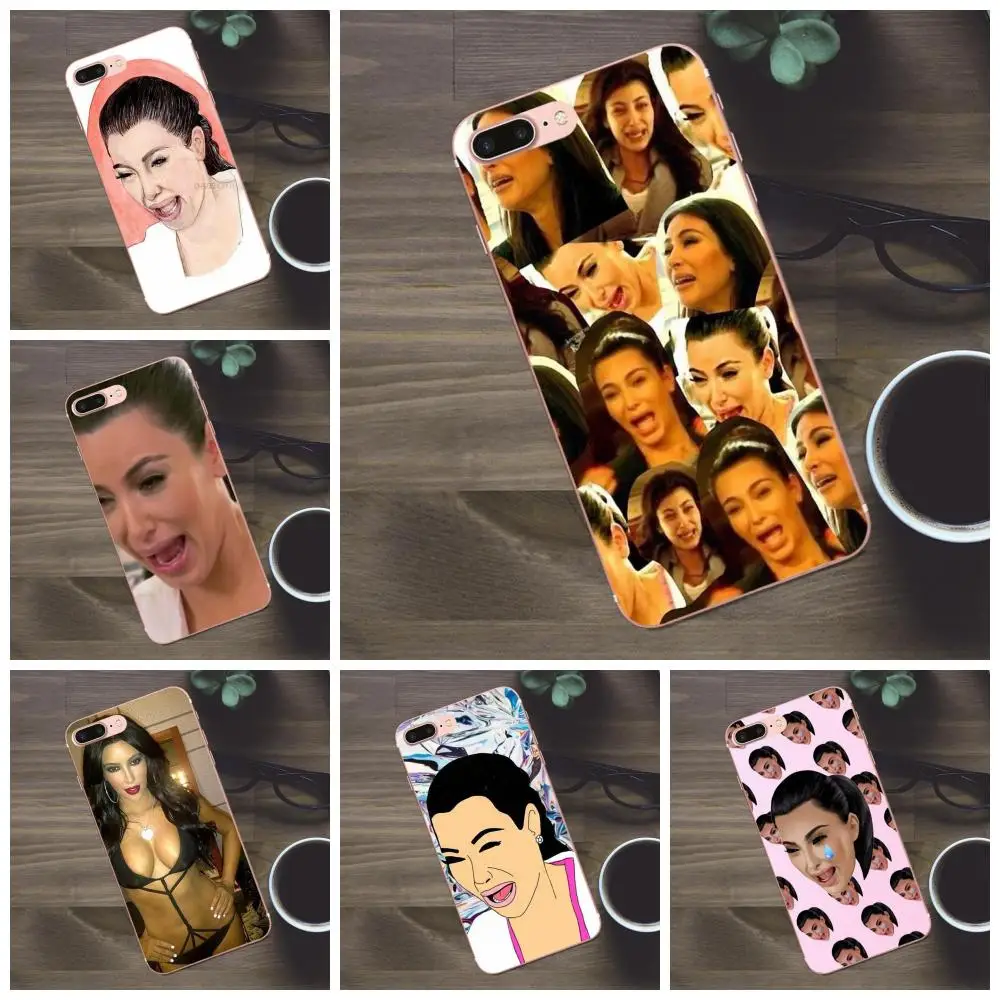 

Bixedx Kim Kardashian Crying Cases For Apple iPhone 4 4S 5 5C SE 6 6S 7 8 Plus X Galaxy A3 A5 J1 J2 J3 J5 J7 2017