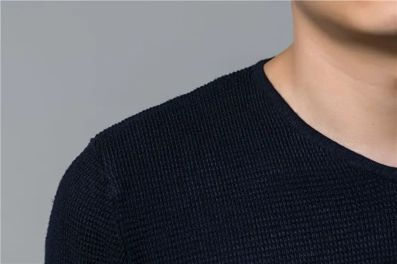 COODRONY хлопок шерстяной свитер мужской 2018 зимний мужской s теплые свитера Slim Fit пуловер мужской повседневный полосатый v-образный вырез Pull Homme