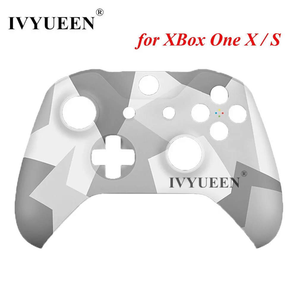 

IVYUEEN for Microsoft Xbox One X S Slim Controller Winter Forces Special Edition Front Shell Top Housing Faceplate Cover