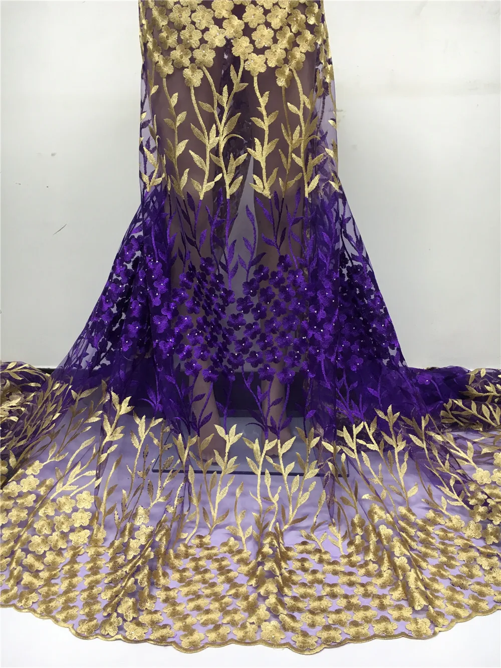 Вышивка Французский Тюль кружевная ткань африканская Свадебная чистая кружевная ткань высокого качества нигерийские кружевные ткани сетчатые для платья WMN51