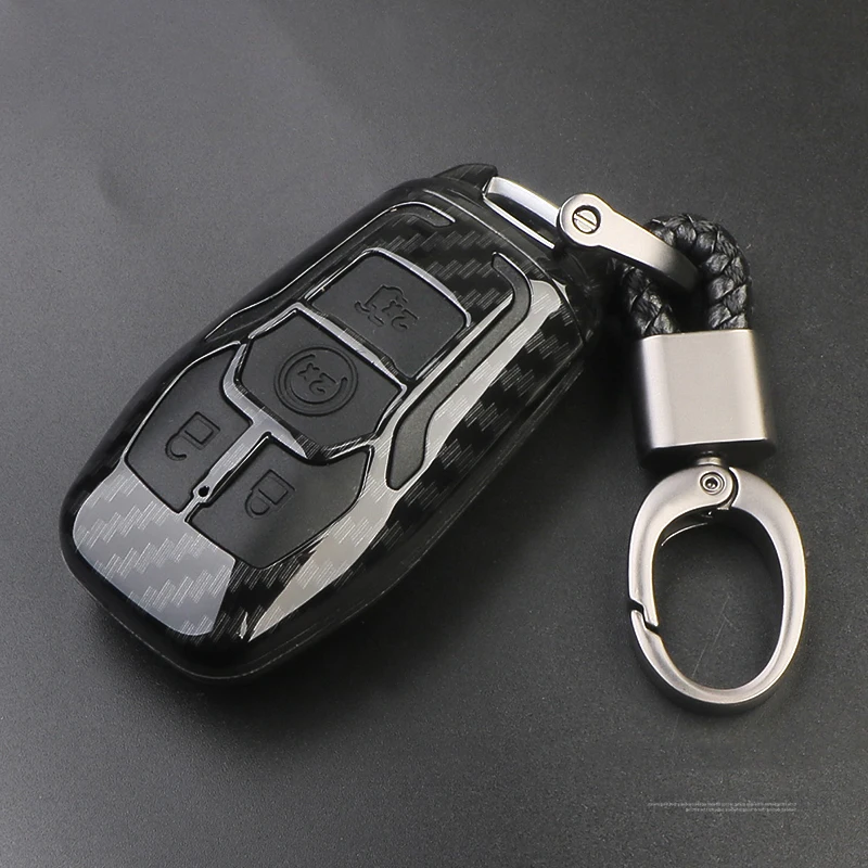 

Car Styling Car Key Case Cover Keychain for 2015 2016 2017 2018 Ford Fusion Mondeo Mustang Taurus F150 Explorer Edge Lincoln MK