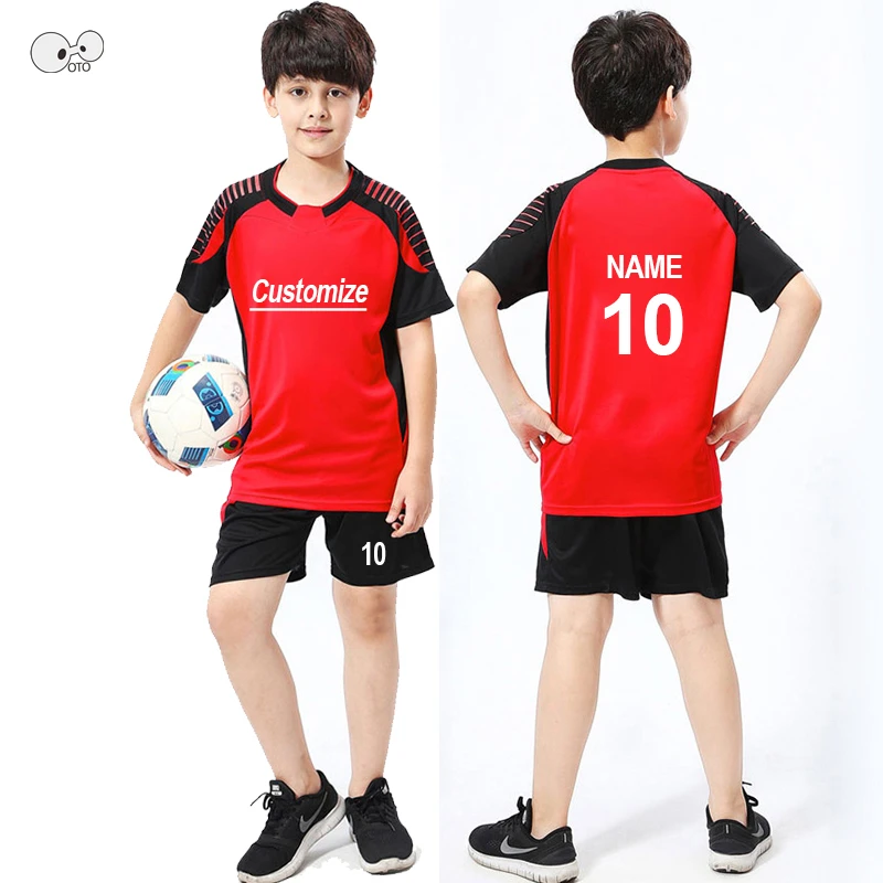 

18/19 Football Jerseys Kit Adults Kids Short Sleeve Soccer Shirt & Shorts Tracksuit Set Team Training Sportswear Suit DIY Custom