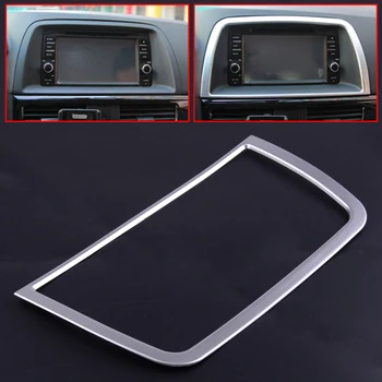 

CITALL New Car ABS Chrome Interior Center Control Cover Trim Frame Garnish Bezel Fit For Mazda CX-5 2012 2013 2014 2015 2016