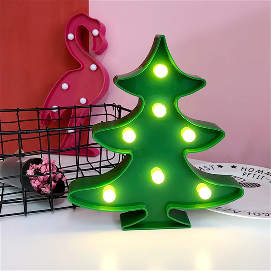 Christmas tree night lamp home decor_