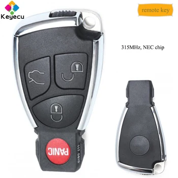 

KEYECU Remote Control Car Key With 3 1/ 4 Buttons & 315MHz & NEC Chip - FOB for Mercedes-Benz 2000 2001 2002 2003 2004 05.. 2014