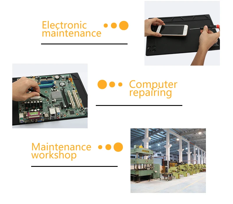ESD теплоизоляционный коврик термостойкий Коврик паяльный тепловой пистолет BGA паяльная ремонтная станция паяльный коврик поддерживающая платформа