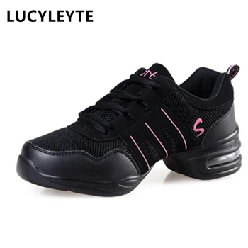 

Hot Sale 2018 EU35-42 Sports Feature Soft Outsole Breath Dance Shoes Sneakers For Woman Practice Shoes Modern Dance Jazz Shoes