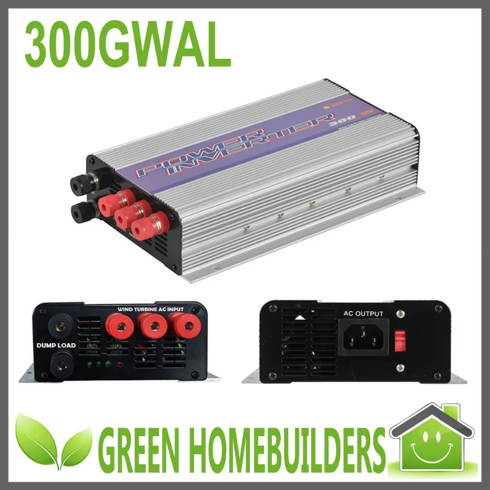 300W Grid Tie Inverters Pure Sine Wave MPPT Micro Inverter for 3 Phase