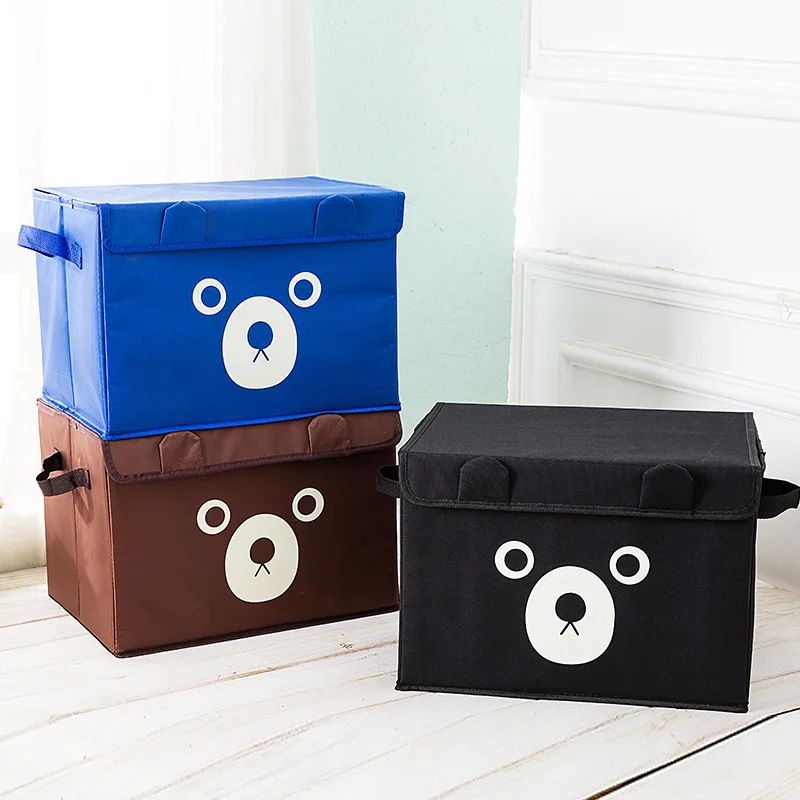 

Extra Large Foldable Clothes Nonwoven Storage Box Cartoon Children's Toy Storage Boxes Book Sundries Craft Storage Organizer