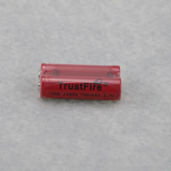 

8pcs/lot TrustFire IMR 14500 700mAh 3.7V Rechargeable Lithium Battery Power Batteries Output 5A For E-cigarette Torch Point Head