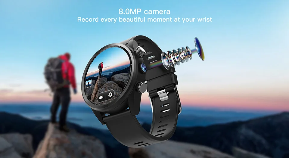 KOSPET Hope, 3 ГБ, 32 ГБ, Bluetooth, gps, 1,39 дюйма, 4G, умные часы для мужчин, водонепроницаемые, 8,0 МП, камера, sim-карта, Смарт-часы, телефон для IOS, Android