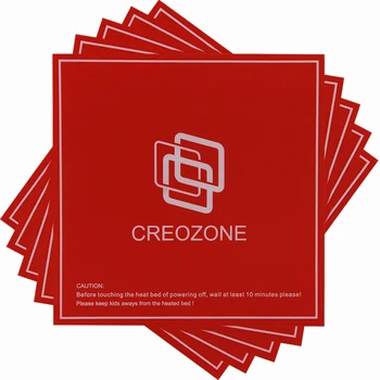 

CREOZONE 5pcs 220x220mm Heated Bed Sticker Printing Build Sheets Coordinate Printed Surface Build Sheet Plate for 3D Printer Red