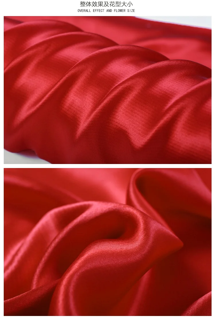 140 см Тяжелая пион красный шелковой ткани 40 мм шелковые тяжелые Перл атласная ткань однотонный платье из шелковой ткани шелковой ткани